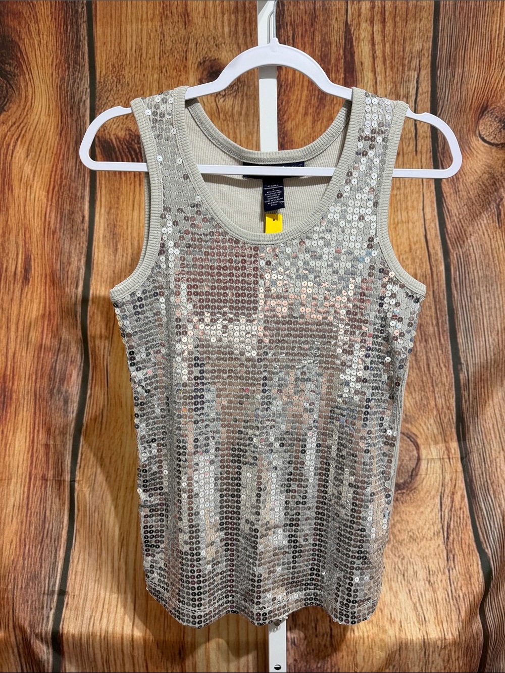 Denim 24/7 Sequined Tank Size S